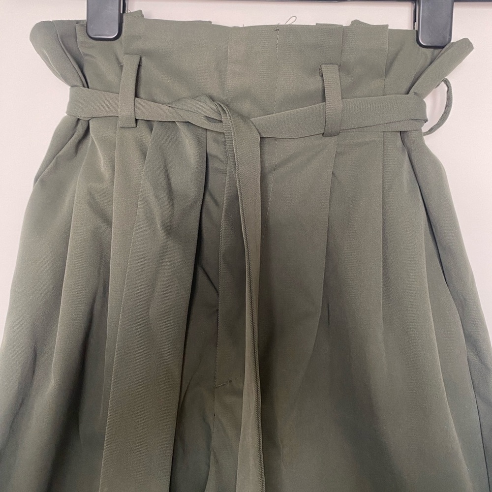 Dark Green High Waist Office Trousers - Size 6 - H&M - Picture 10 of 11